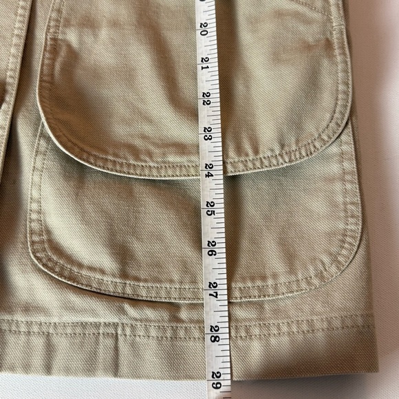 L.L.Bean Women’s Petite Small Canvas Chore Jacket Tan Barn Coat Cotton Utility - Picture 10 of 12